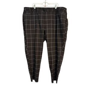 Brand New Eloquii Window Pane Business Casual Black Pants Plus Size 24